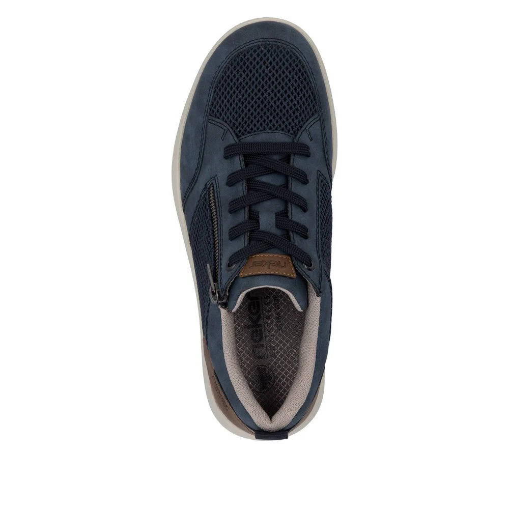 Rieker 16901 Men's Wide Shoes in Blue - Image 4