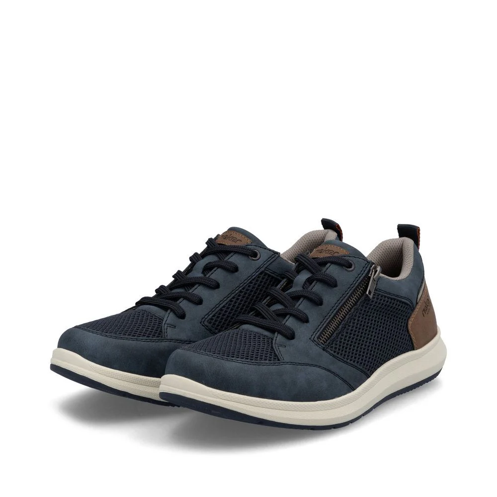 Rieker 16901 Men's Wide Shoes in Blue - Image 8