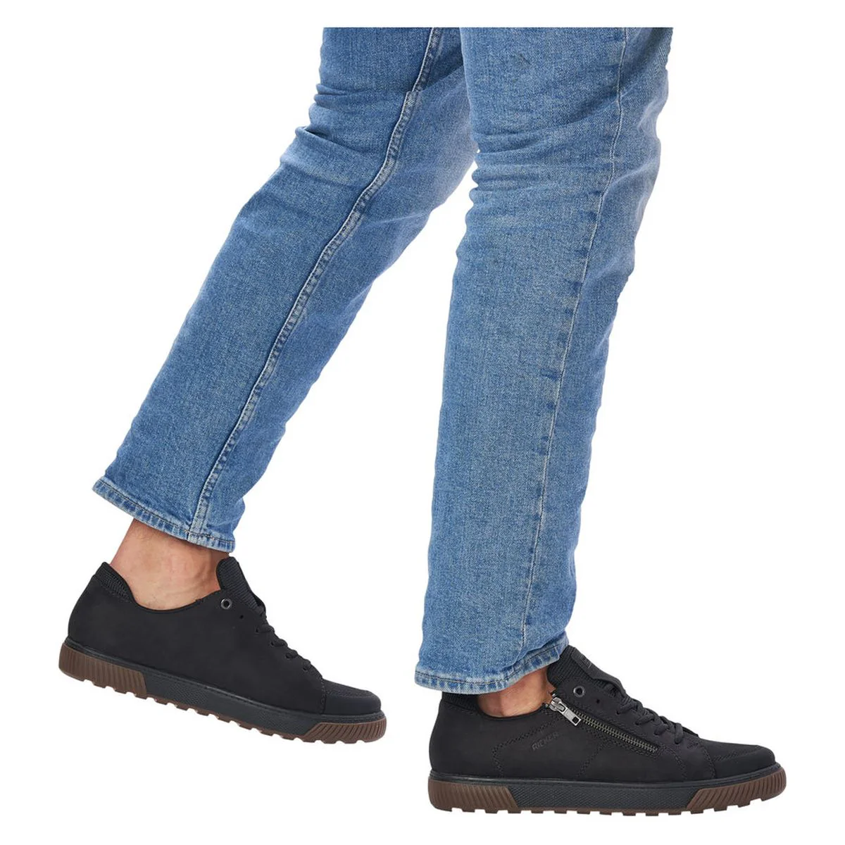 Rieker 18910 Men's Zip Shoe in Black - Image 10