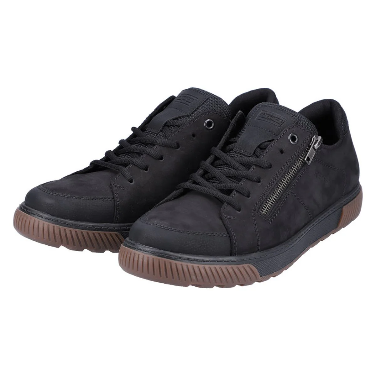 Rieker 18910 Men's Zip Shoe in Black - Image 8