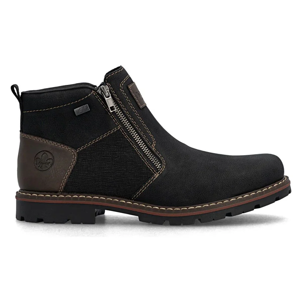 Rieker 37770 Men's Zip Up Ankle Boot in Black - Image 10