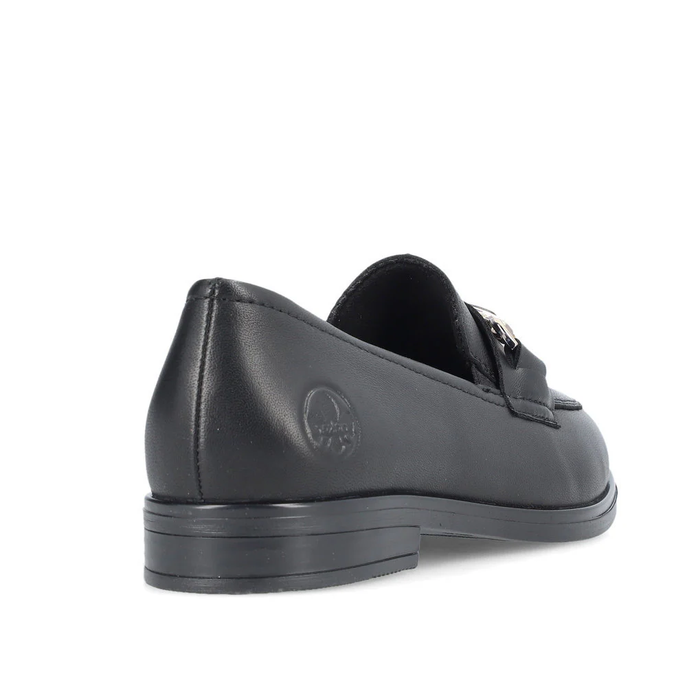 Rieker 46262 Women's Lugano Loafer in Black - Image 3