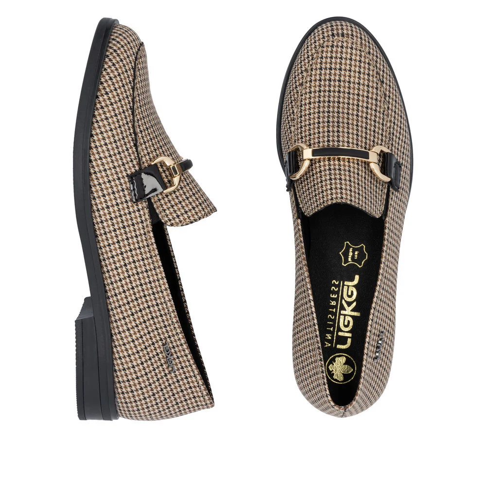 Rieker 46264 Women's Caroni Loafer in Beige - Image 7