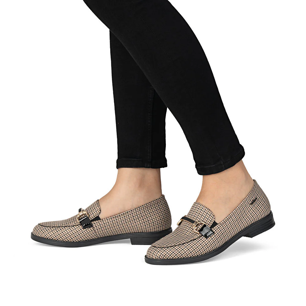 Rieker 46264 Women's Caroni Loafer in Beige - Image 8