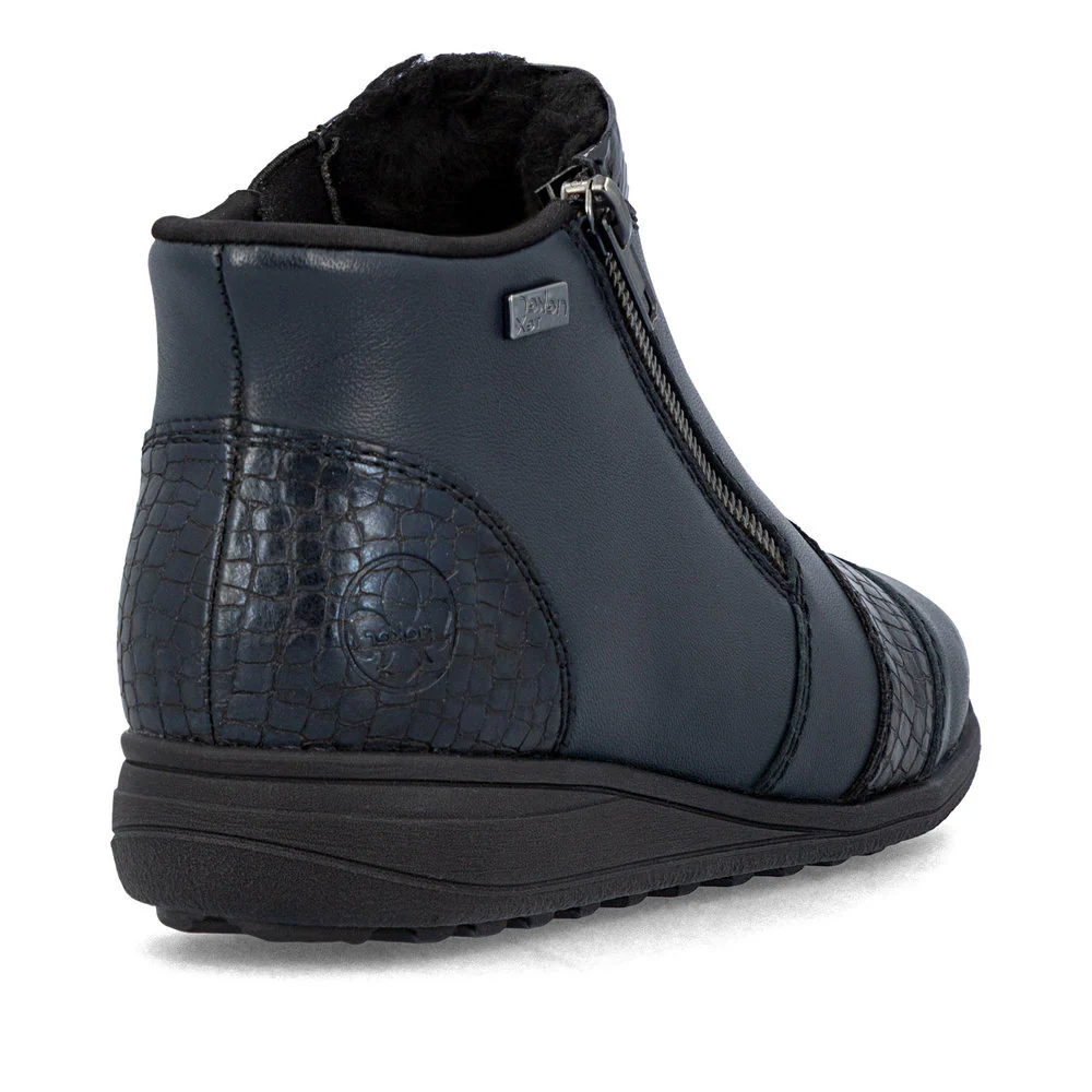 Rieker 47254 Women's Ready to Go Ankle Boots in Blue - Image 3