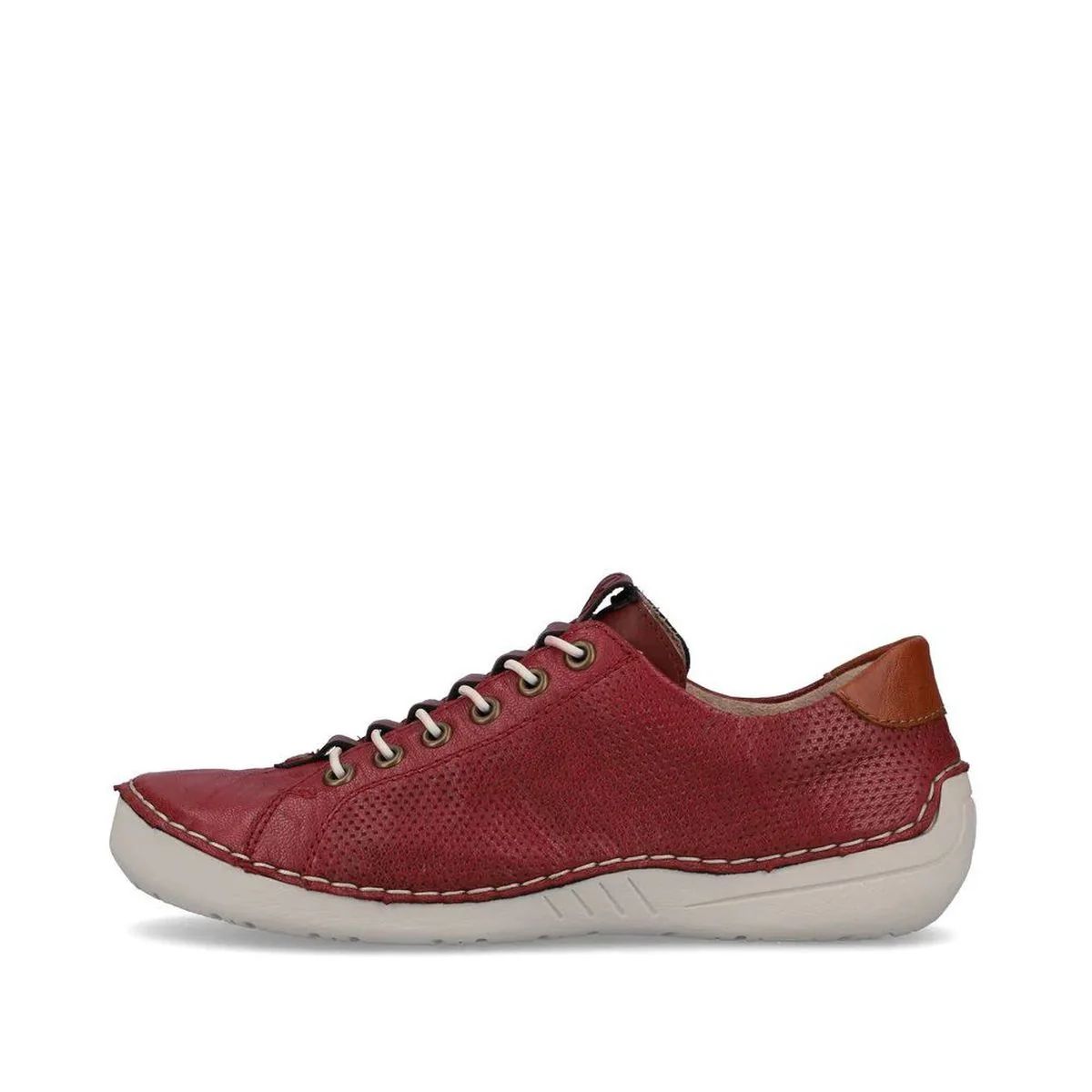 Rieker 52585 Women's Shoes in Red - Image 2