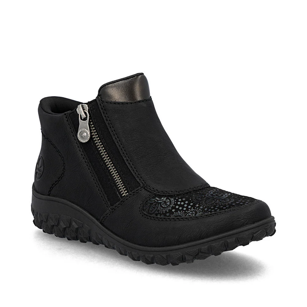 Rieker 59558 Ready to Go Ankle Boots in Black