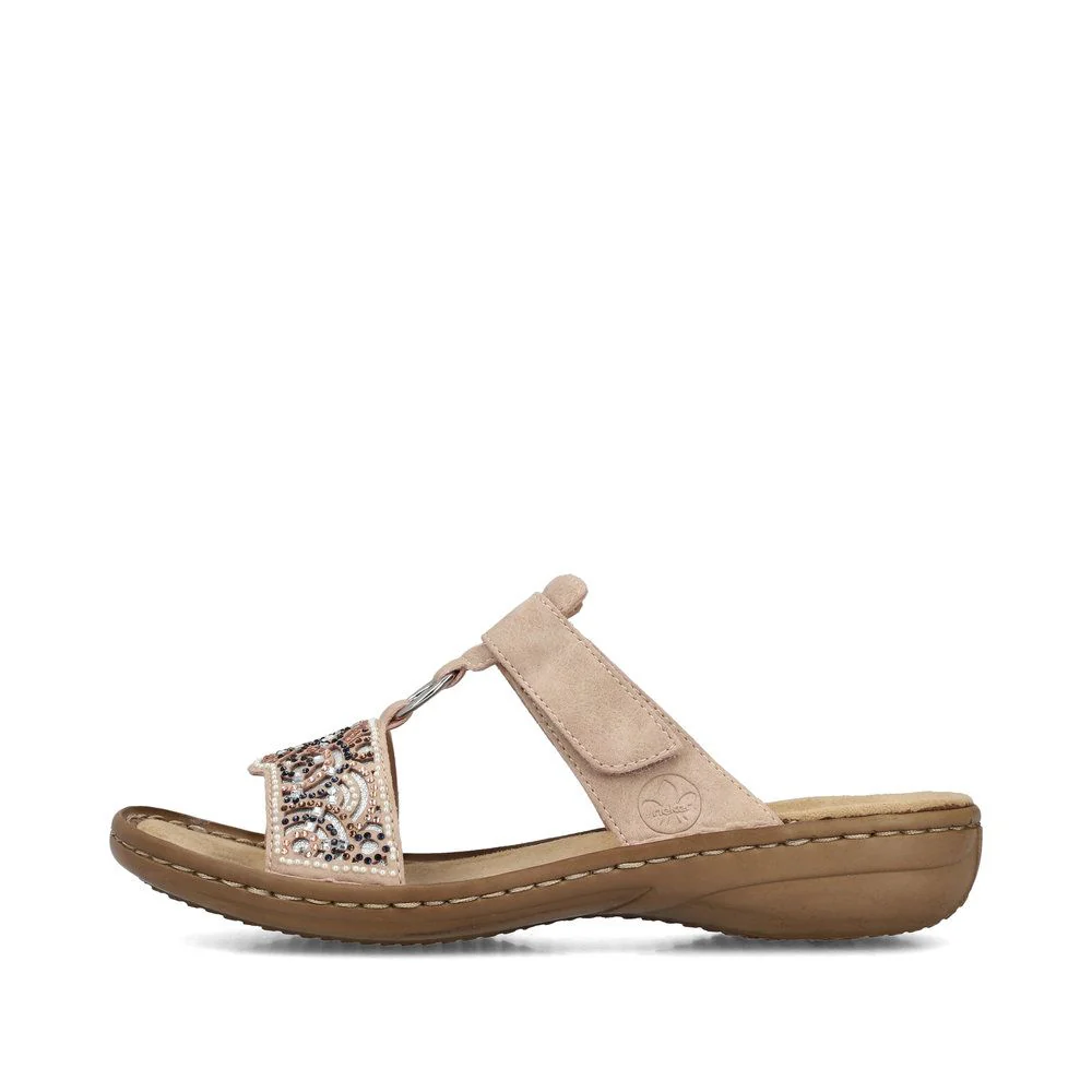 Rieker 608K2 Women's Sandals in Pink - Image 5