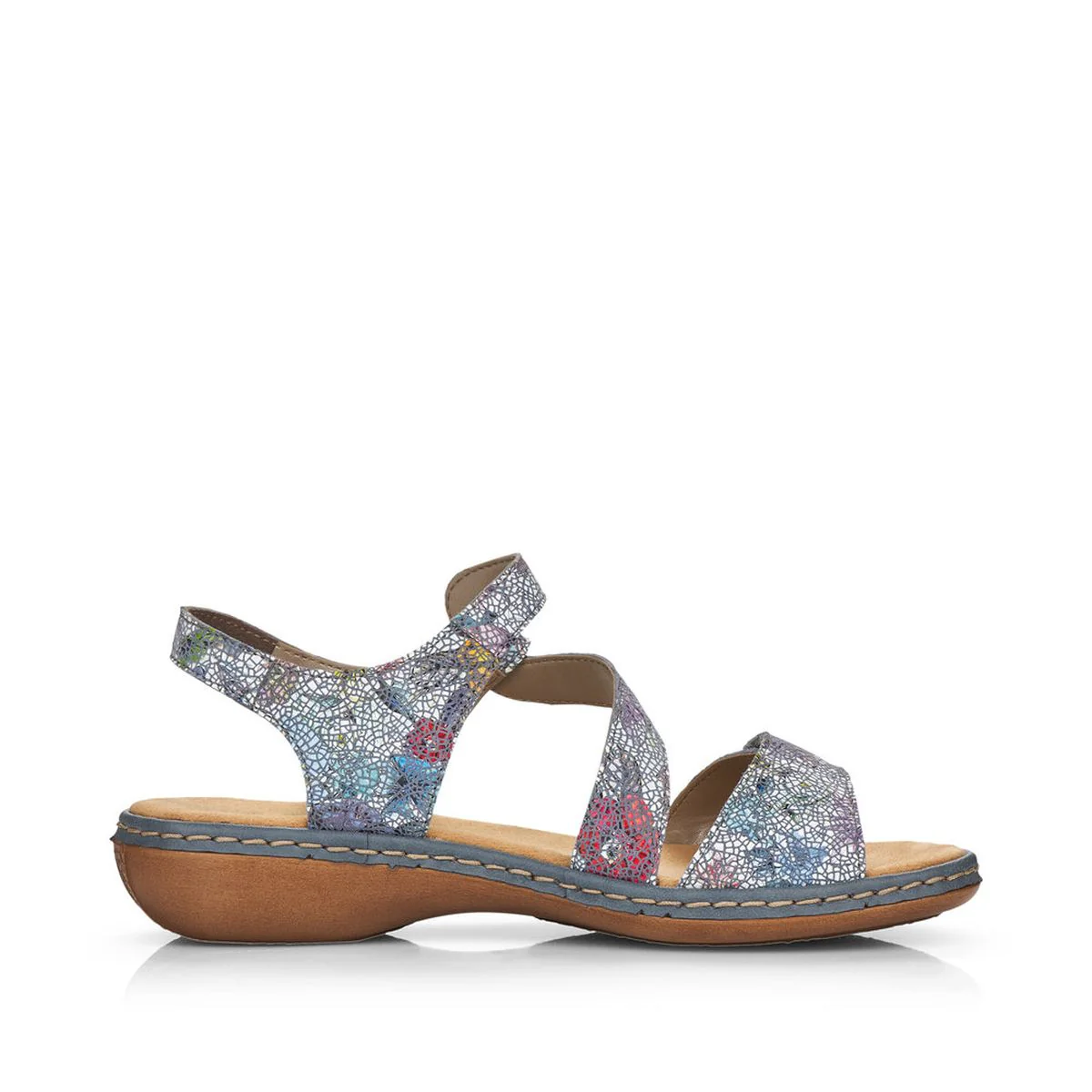Rieker 659C7 Adria-Multi Leather Sandals – Women’s Wedge Comfort - Image 2