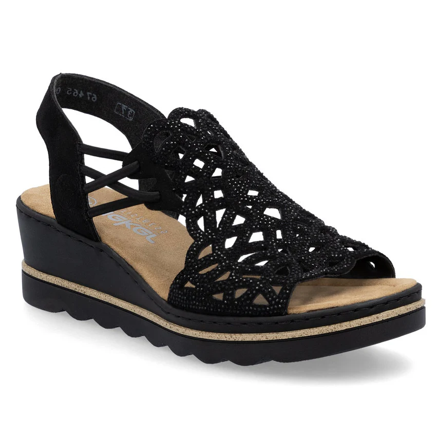 Rieker 67465 Women's Sandals in Black