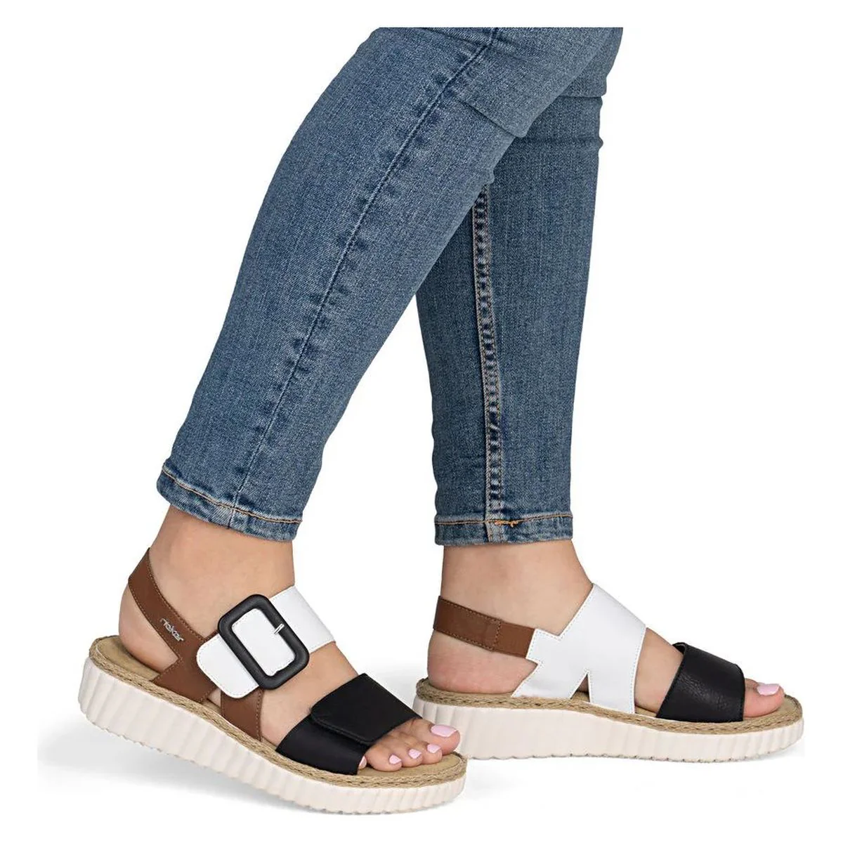 Rieker 69260 Women's Wide Sandals in Multi - Image 10
