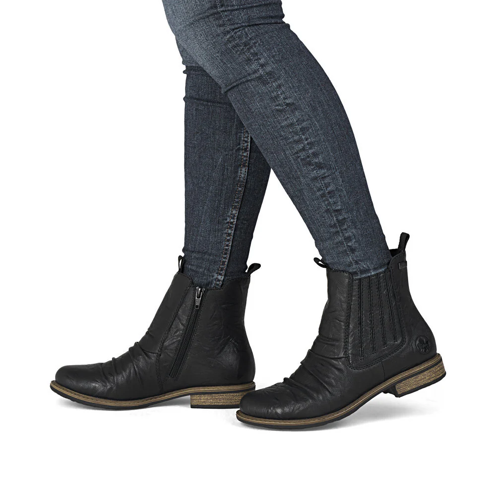 Rieker 74855 Chelsea Boot in Black - Image 8