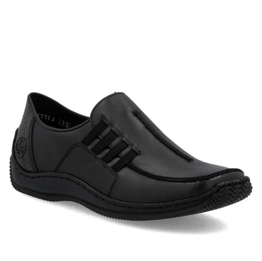Rieker L1777 Women's Slip On in Black