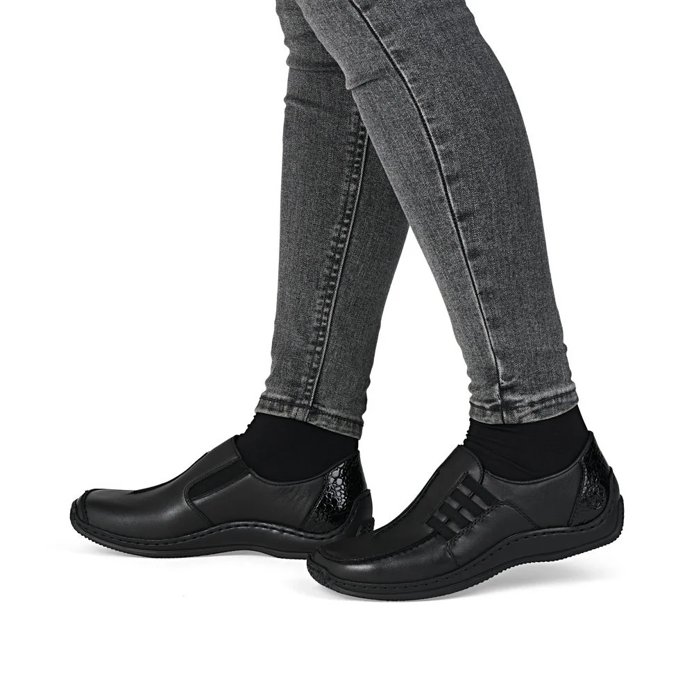 Rieker L1777 Women's Slip On in Black - Image 8