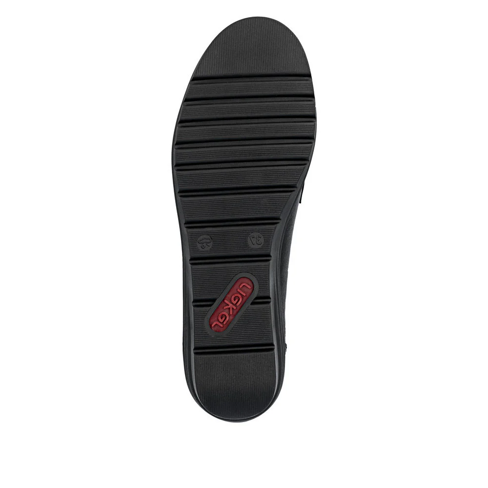 Rieker L5361 Dress Slip On Loafer in Black - Image 7