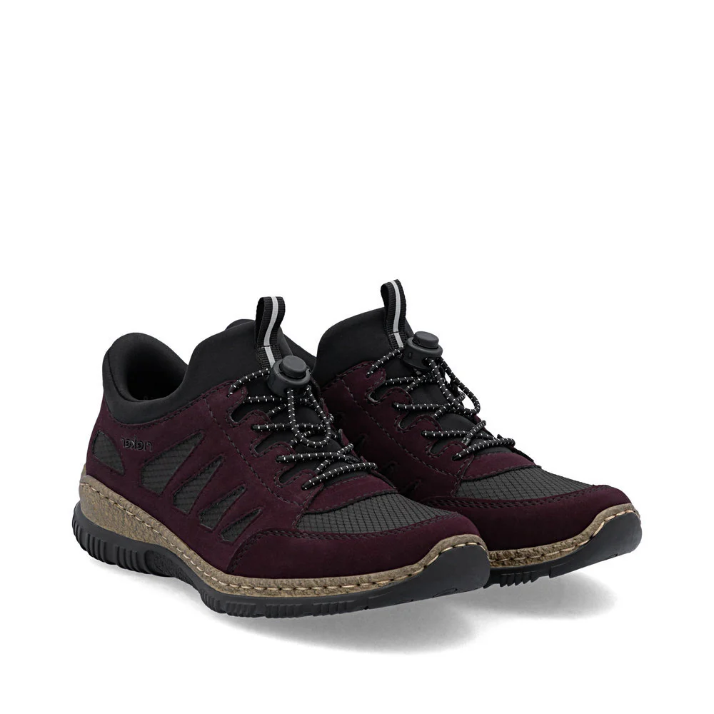 Rieker N32G8 Ready to Go Shoe in Red - Image 5