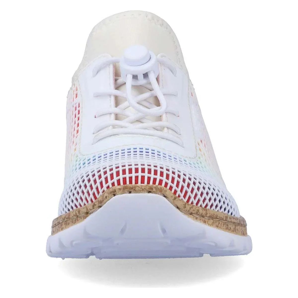 Rieker N4270 Women's Slip-On Sneakers in White Multi - Image 5