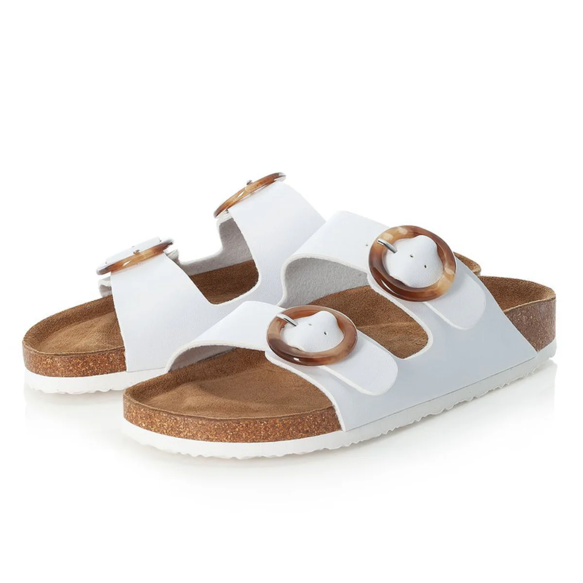 Rieker V9370 Women's Sandals in White - Image 2
