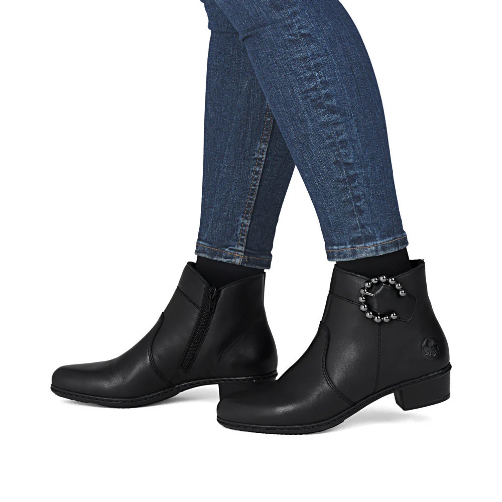 Rieker Y0797 Ankle Boots in Black - Image 8
