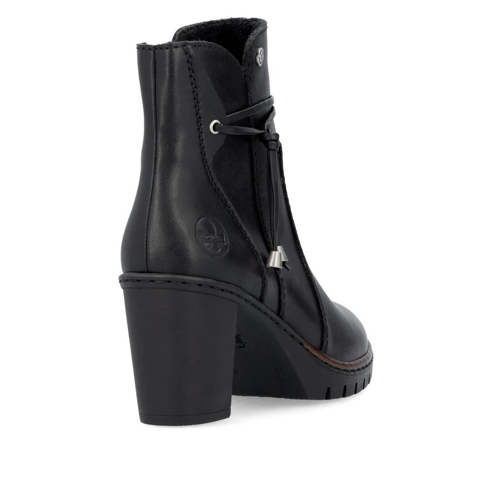 Rieker Y2567 Dress Ankle Boot in Black - Image 3