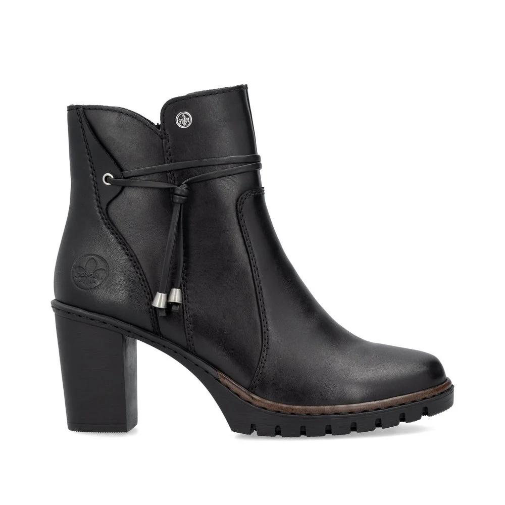 Rieker Y2567 Dress Ankle Boot in Black - Image 4