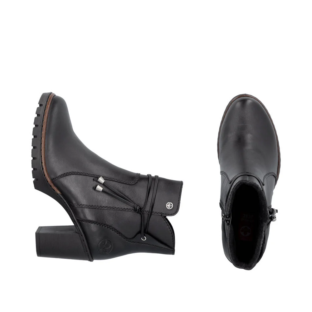 Rieker Y2567 Dress Ankle Boot in Black - Image 6