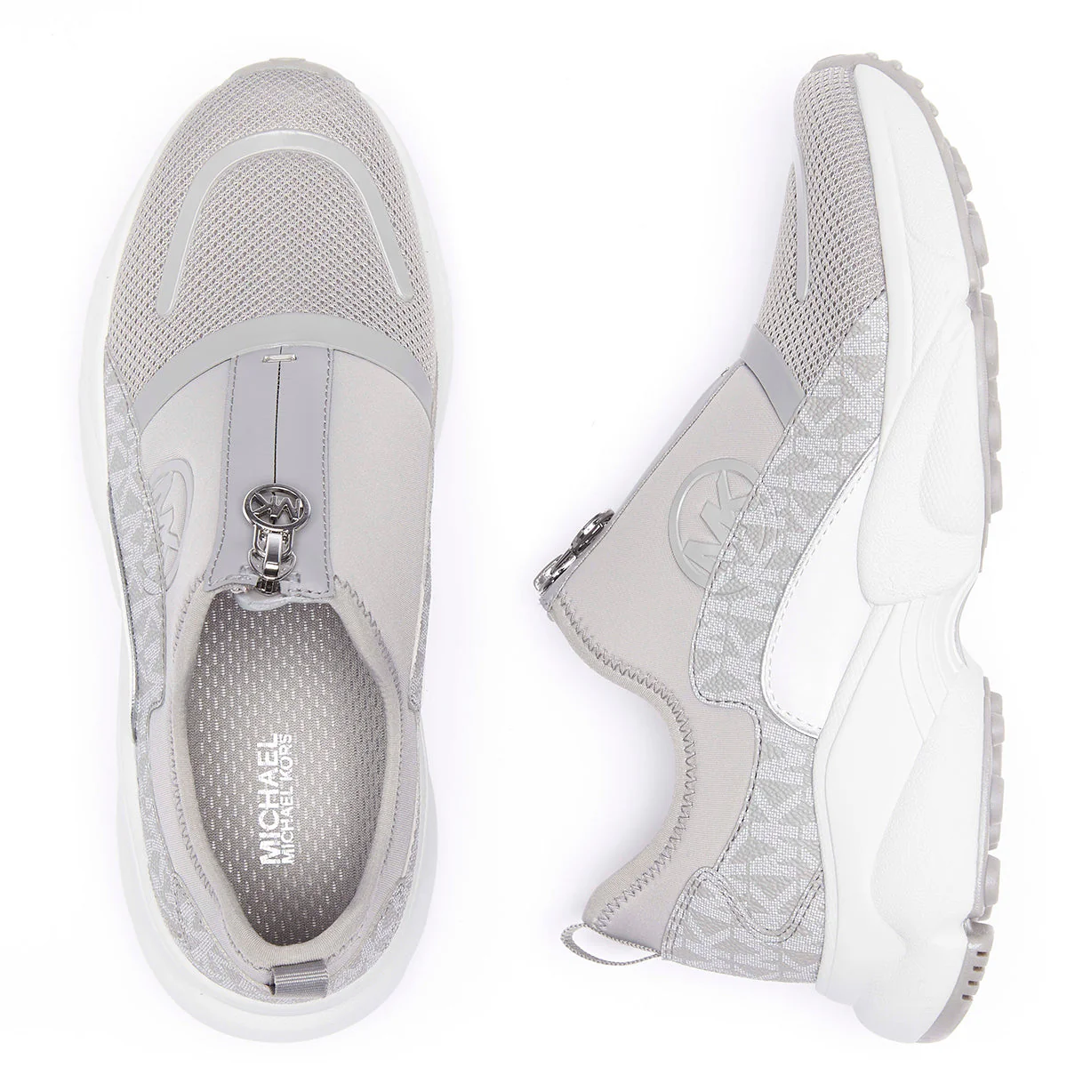 Michael Kors Sami Zip Grey Multi Sneaker - Image 5