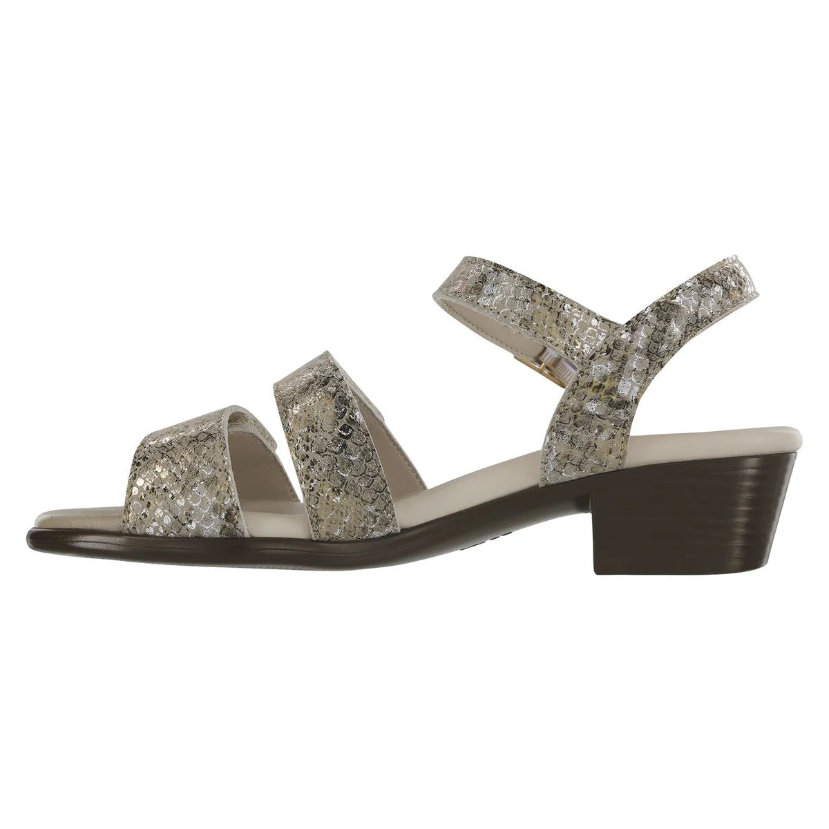 SAS Savanna Women's Heel Strap Sandal In Multi Gold - Image 2