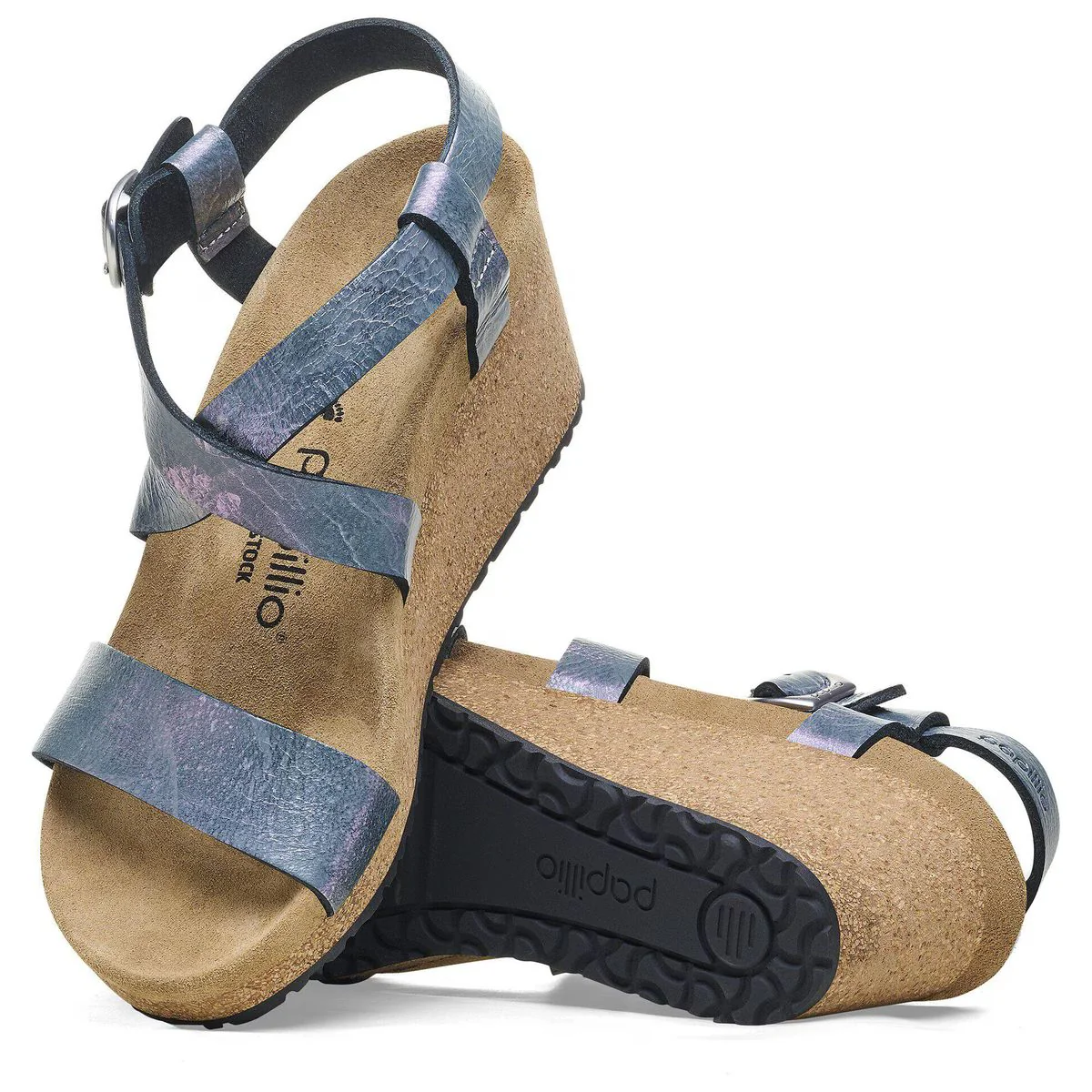 Sibyl Wedge Metallic Sandals - Image 5