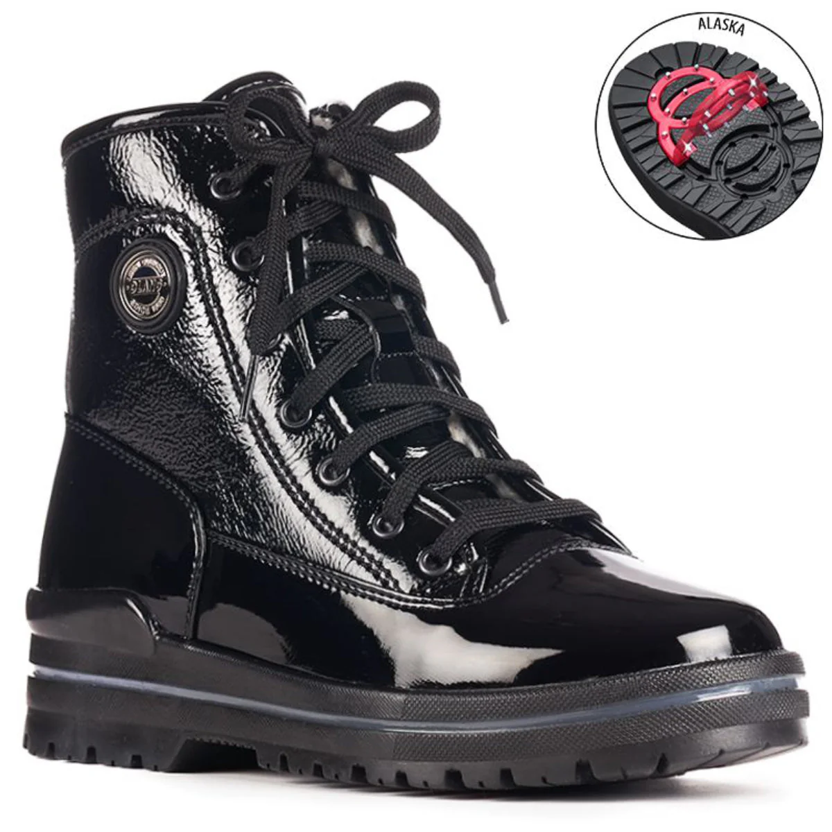 Sound Winter Lace Boots with Foldable Cleats