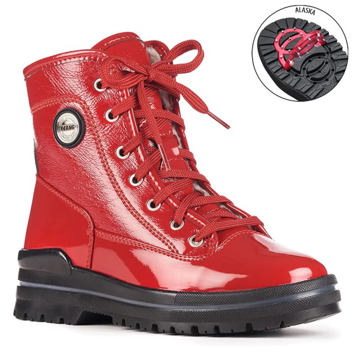Sound Winter Lace Boots with Foldable Cleats - Image 2