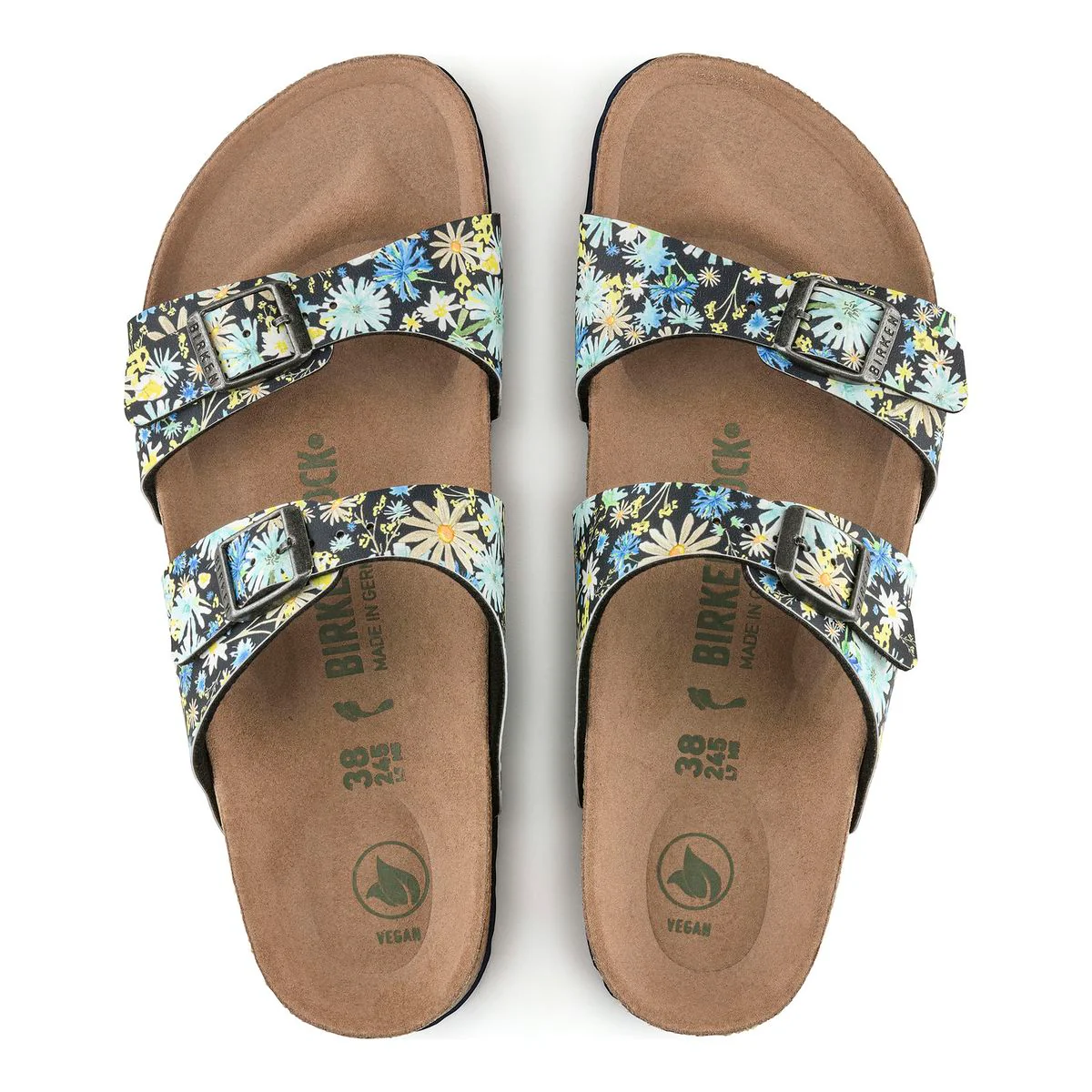 Birkenstock Sydney Vegan – Blue Floral - Image 3