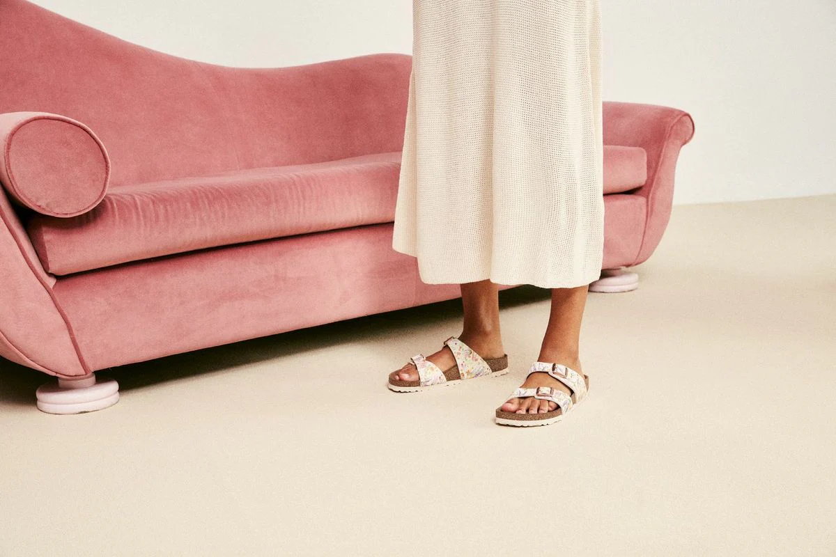 Birkenstock Sydney Vegan – Pink Floral - Image 6