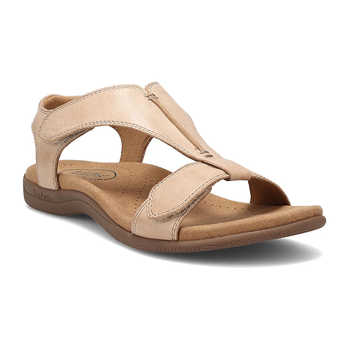 The Show Adjustable Strap Sandal in Stone