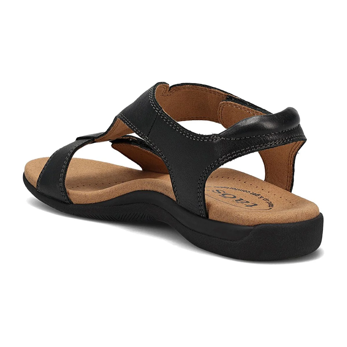 The Show Adjustable Strap Sandal in Black - Image 3
