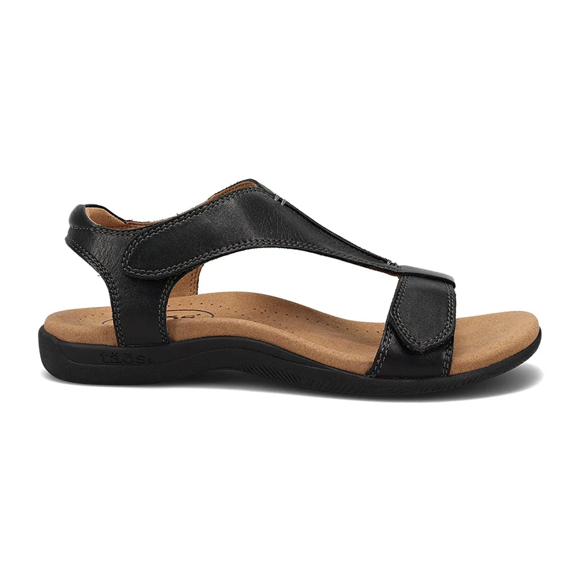The Show Adjustable Strap Sandal in Black - Image 6