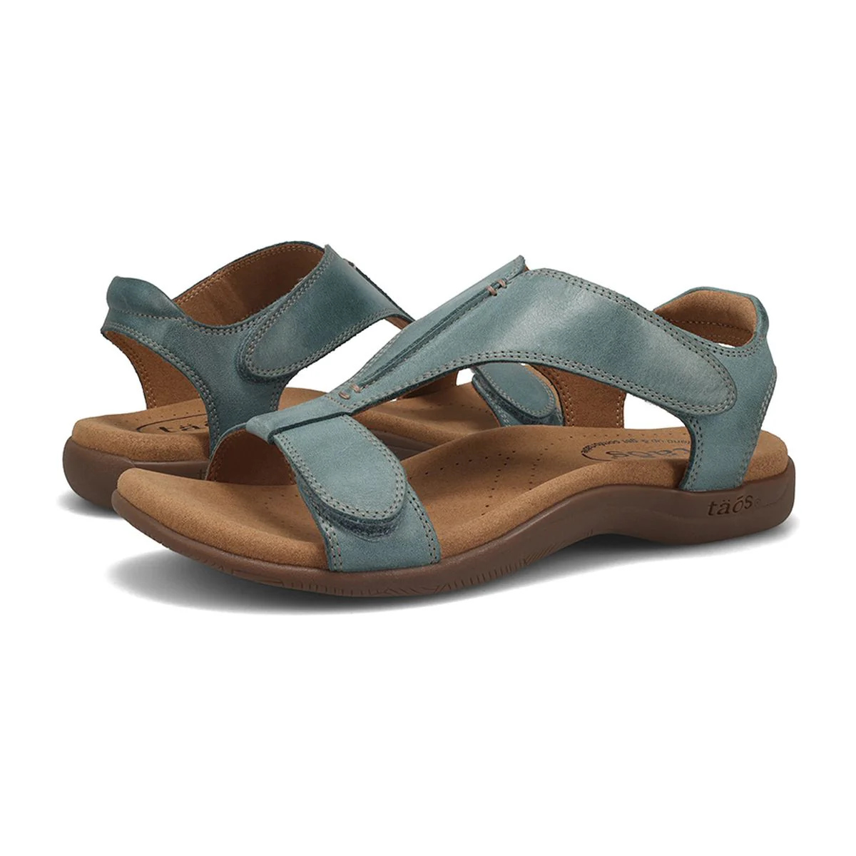 The Show Adjustable Strap Sandal in Teal - Image 4