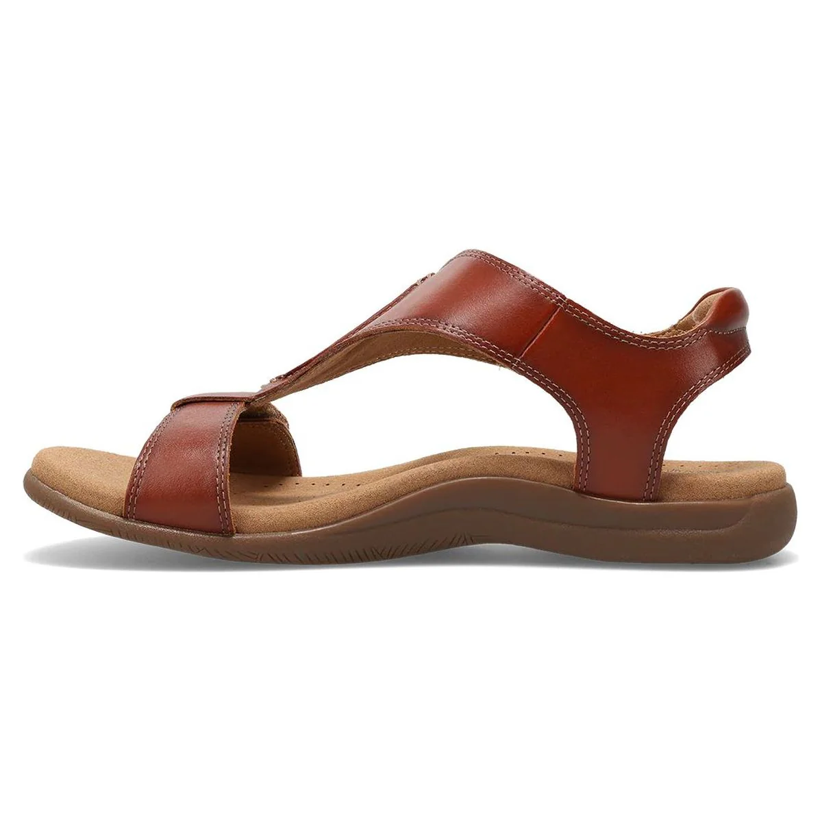 The Show Adjustable Strap Sandal in Cognac - Image 2