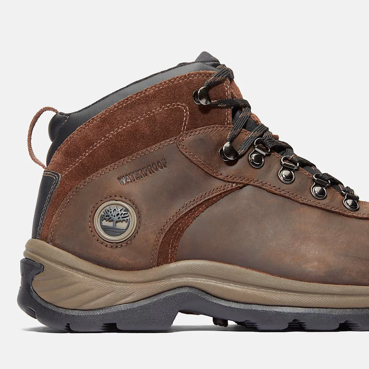 Timberland Men's Flume Waterproof Mid Hiker Boot in Dark Brown - Image 6