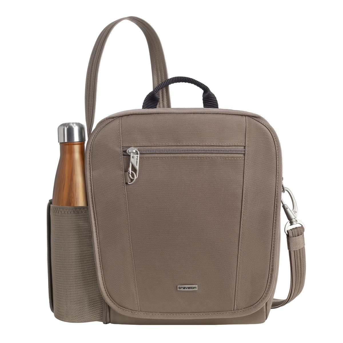 Travelon Unisex Anti-Theft Classic Tour Bag in Hazelnut - Image 4