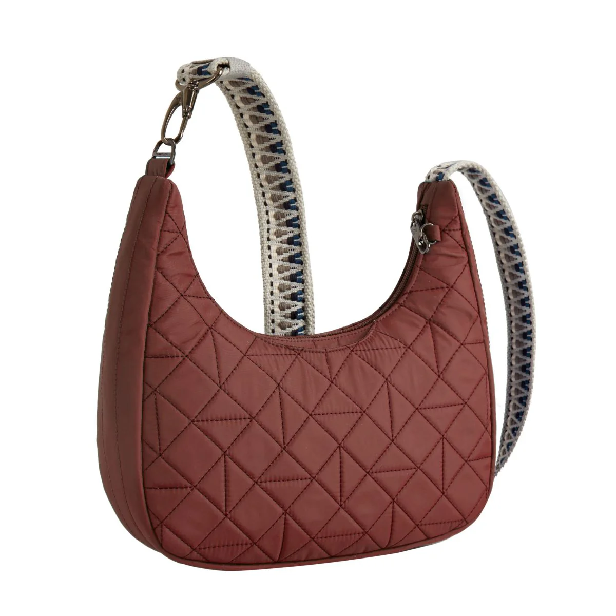Travelon Woman's Anti-Theft Boho Slouchy Crossbody in Red