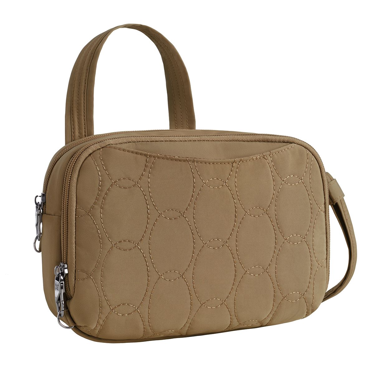 Travelon Women's Runways Anti-Theft Double Compartment Crossbody