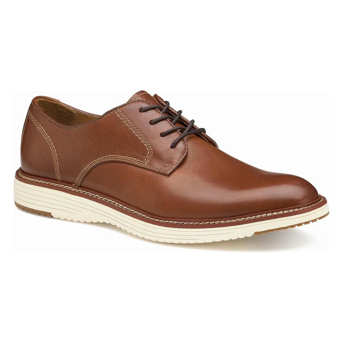 Johnston & Murphy Upton Plain Toe Casual Men's Shoe in Tan