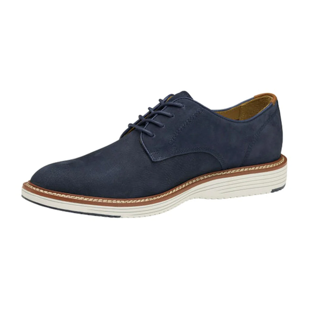 Johnston & Murphy Upton Plain Toe Casual Men's Shoe in Navy - Image 2