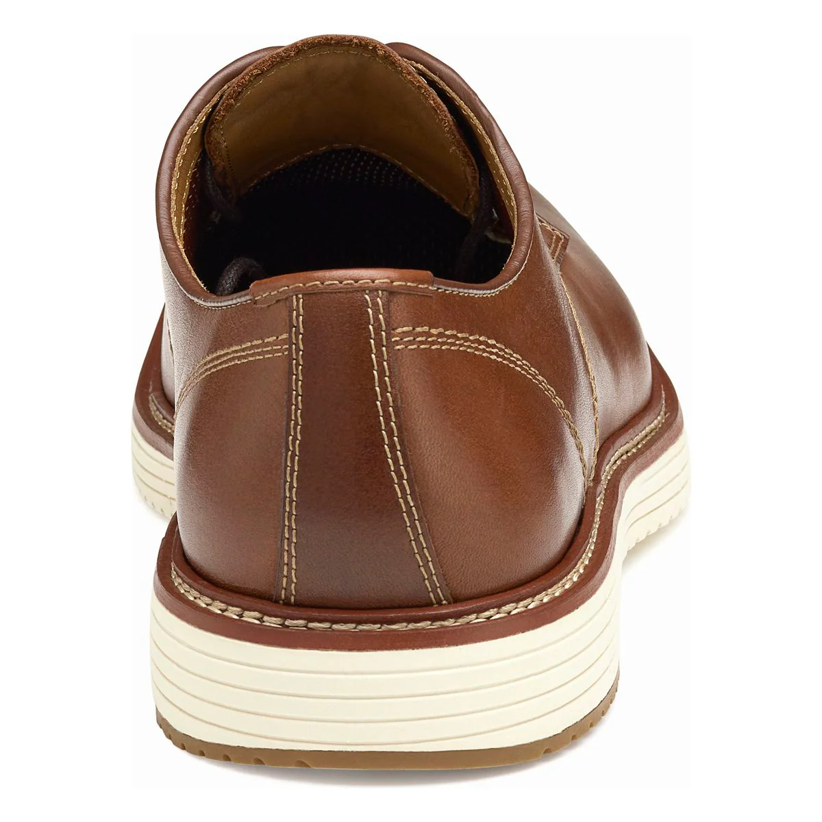 Johnston & Murphy Upton Plain Toe Casual Men's Shoe in Tan - Image 3