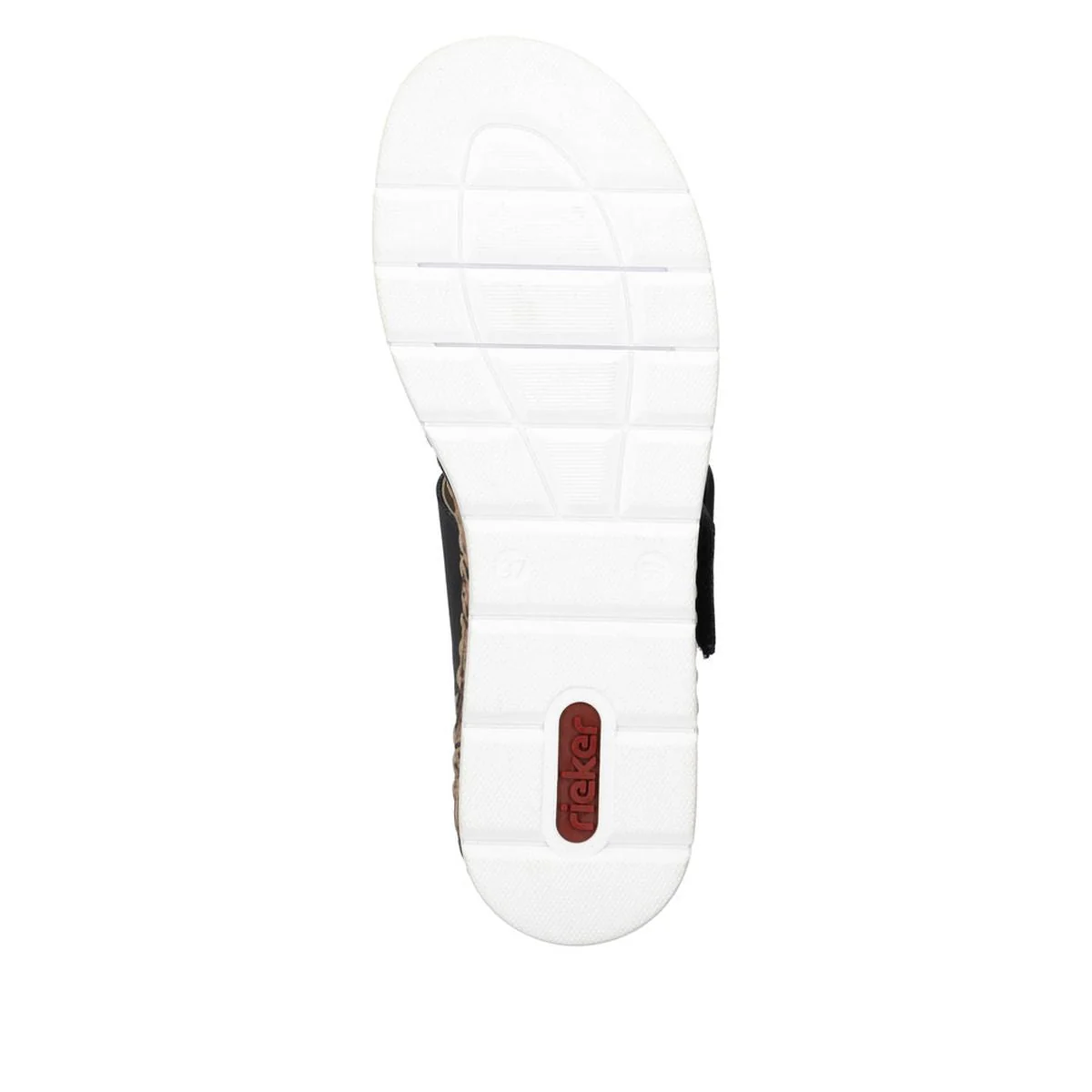 Rieker V3950-00 Mailles Women’s Wedge Sandals in Black | Lightweight Summer Comfort - Image 5