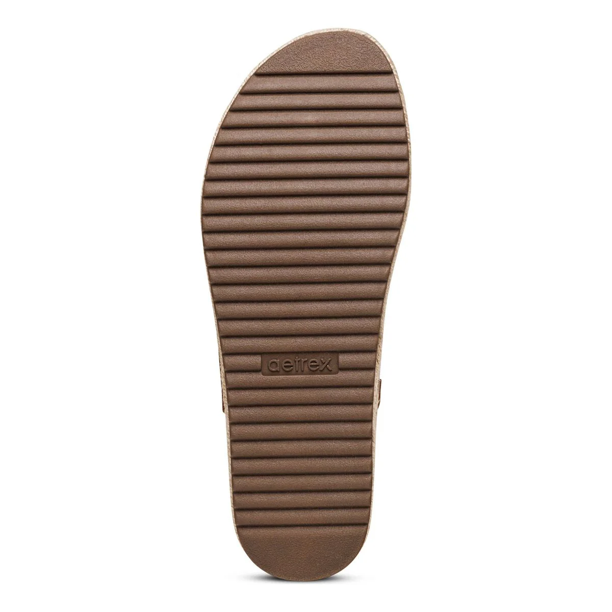 Aetrex Vania Women's Arch Support Platform Sandal – Black - Image 7