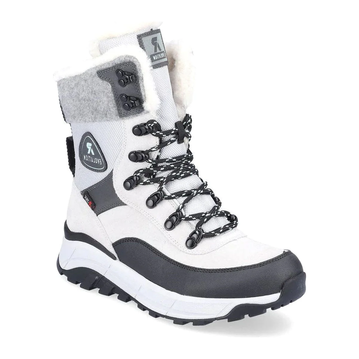 W0066 Womens Winter Lace Up Boots with side zip