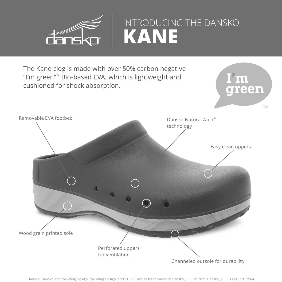 Dansko Women's Kane Clog in Black - Image 5