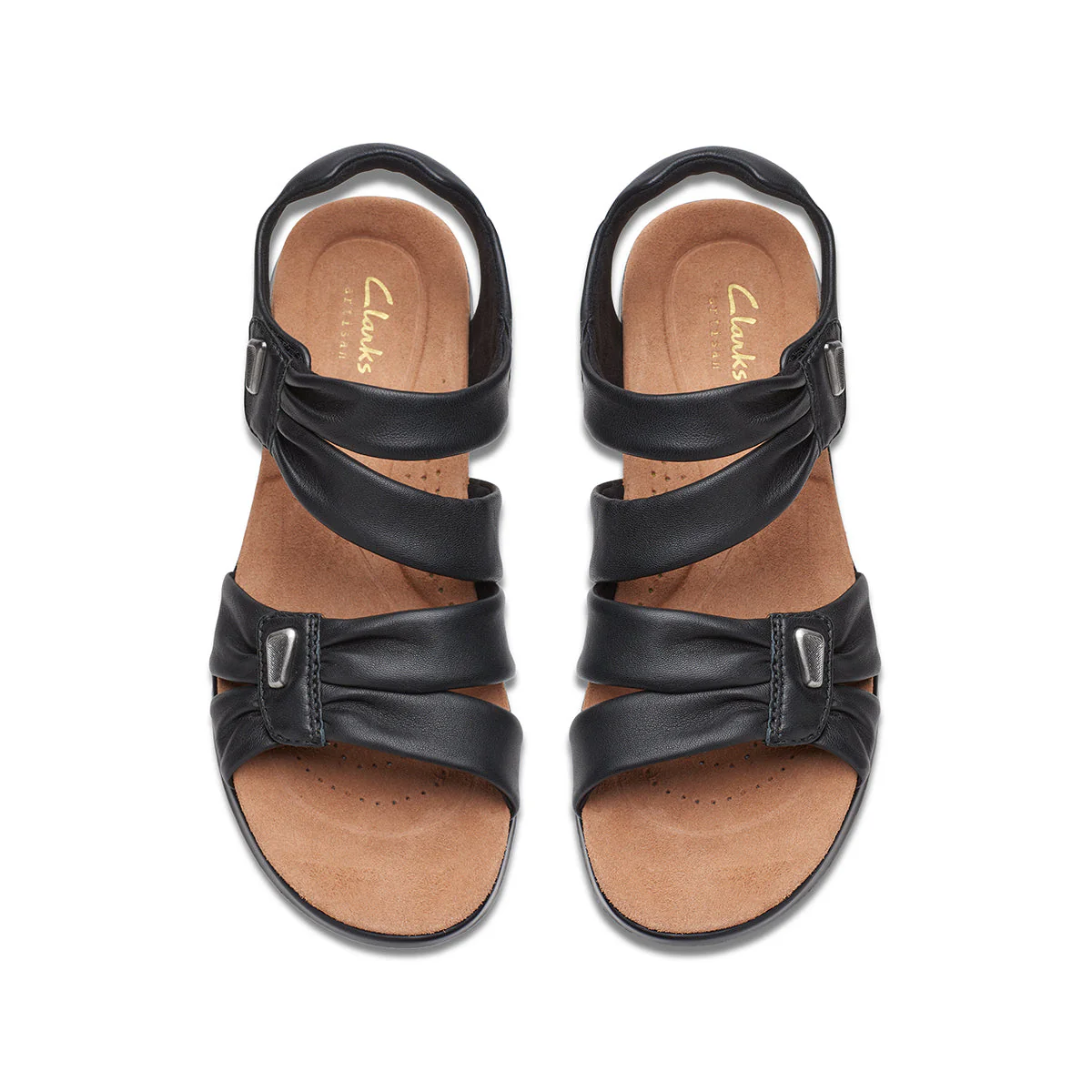 Clarks Kitly Ave Flat Women's Sandals in Black - Image 6